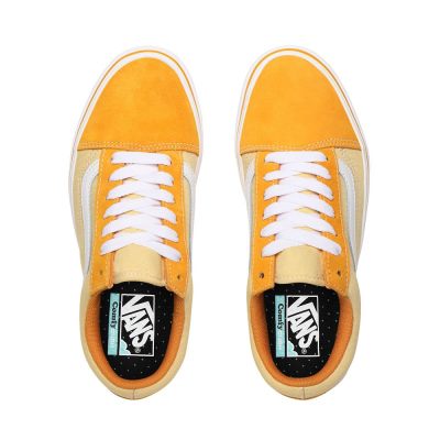 Vans Suede and Textile ComfyCush Old Skool - Kadın Spor Ayakkabı (Sarı Altın)